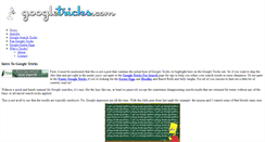 Desktop Screenshot of googletricks.com